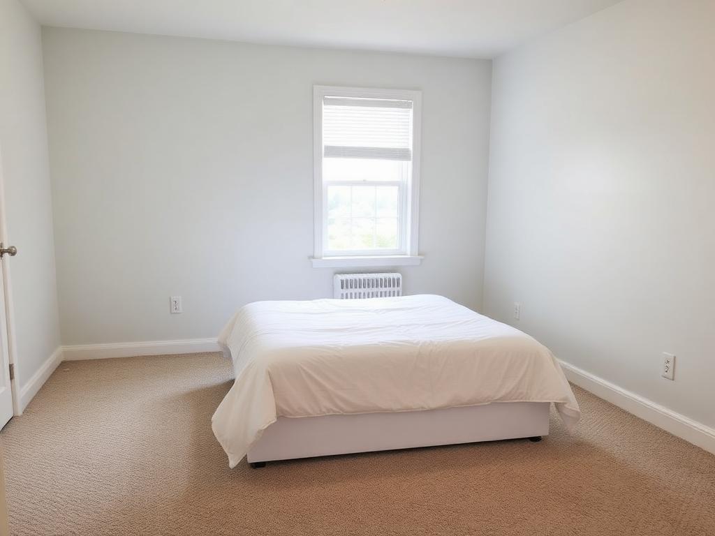 Clean vacant bedroom ready for move-in