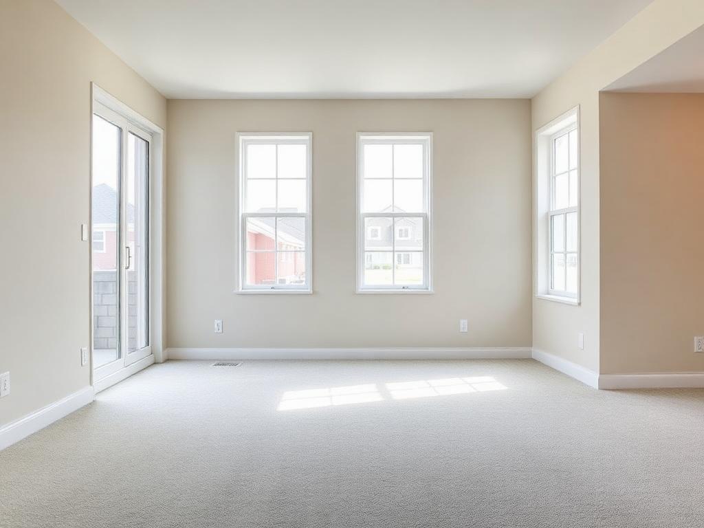 Move-in ready living room after turn cleaning